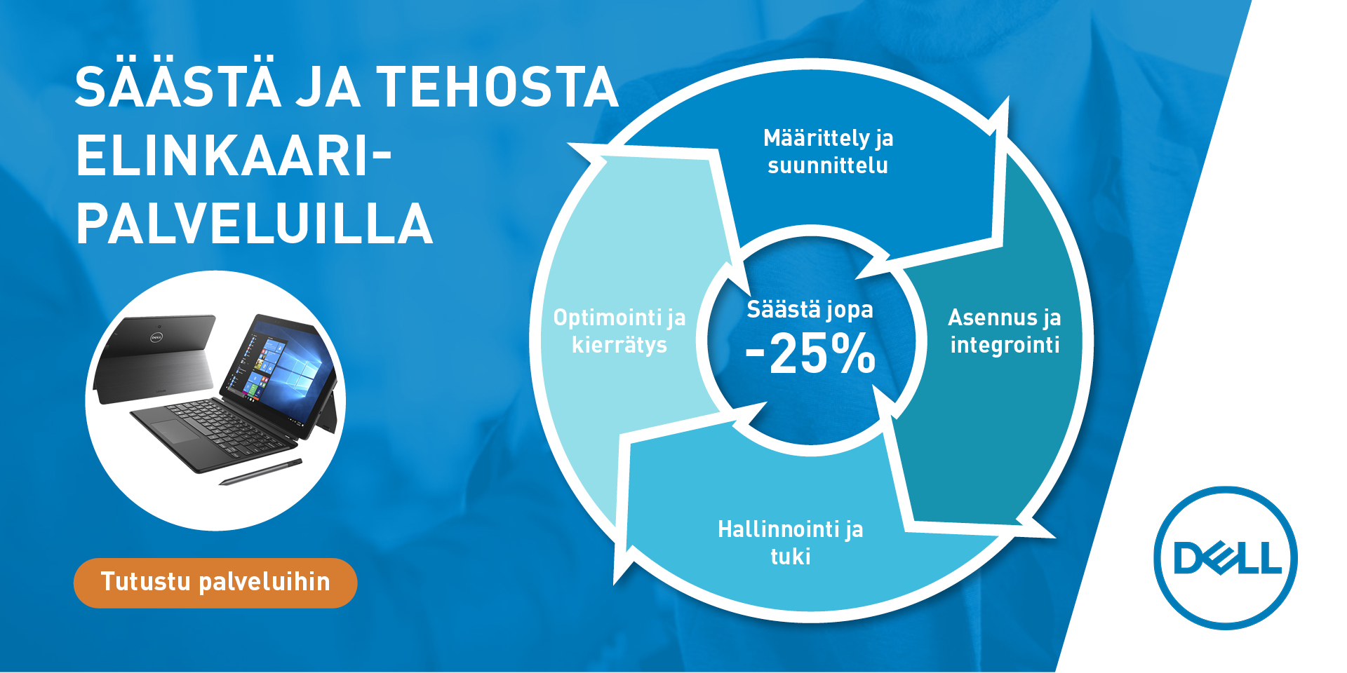 Dell-elinkaaripalveluilla kustannussäästöjä